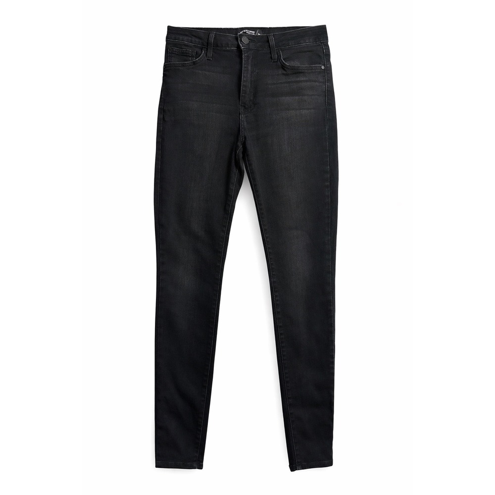 NWOT Just Black Denim Womens High Rise Skinny Jeans Faded‎ Black Size 28